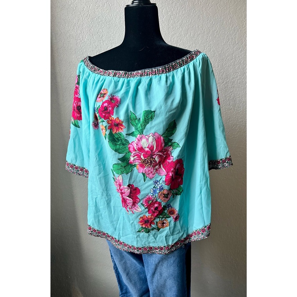 Floral off the shoulder top